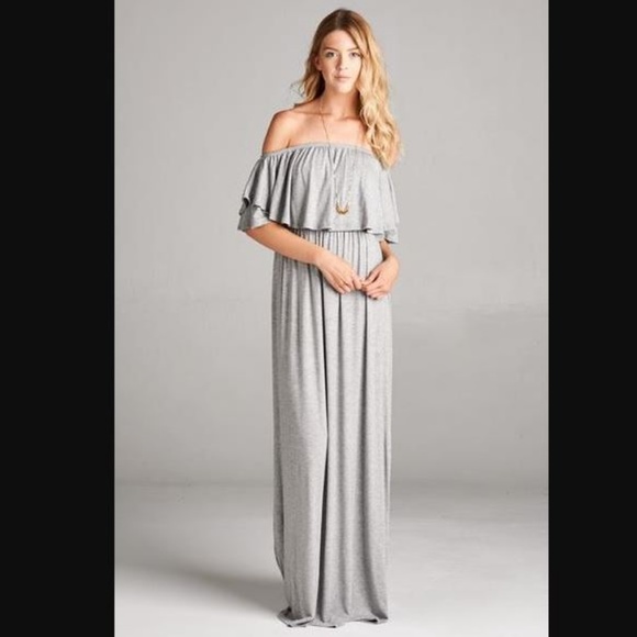 ❤SOLD OUT❤OFF SHOULDER MAXI - Picture 2 of 4